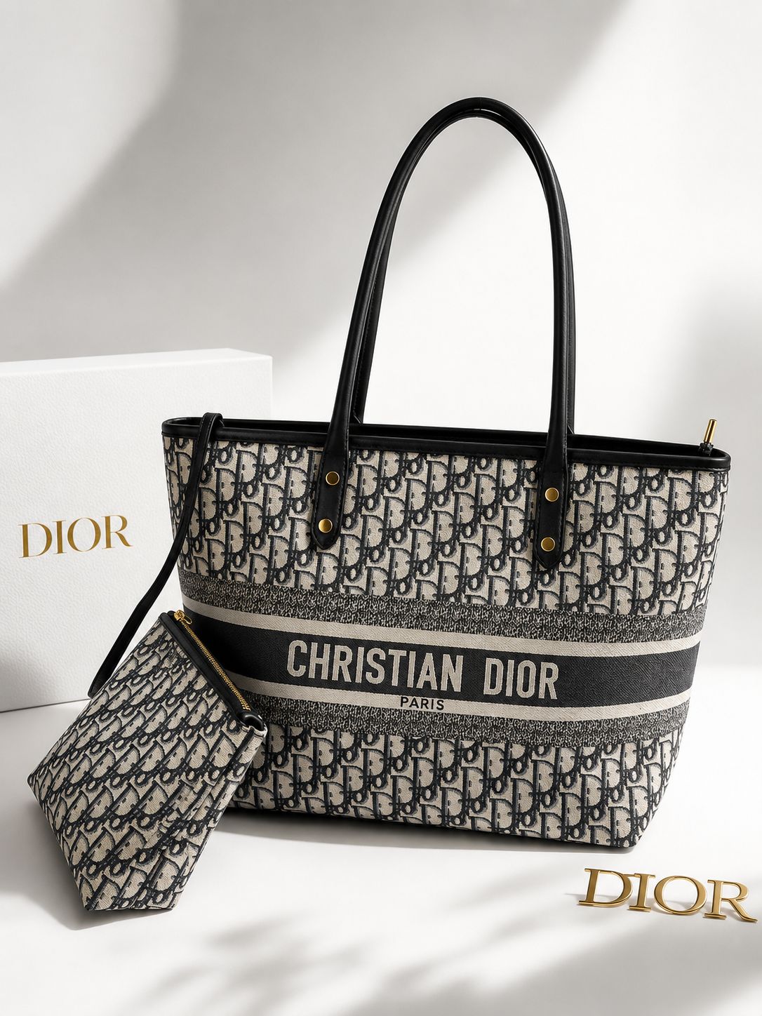 CHRISTIAN DIOR INSPIRED TOTE BAG