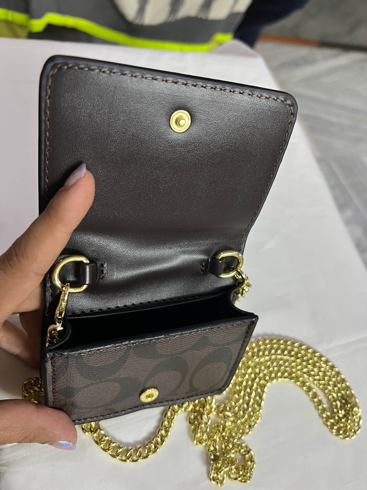 COACH INSPIRED WALLET WITH SLING CHAIN